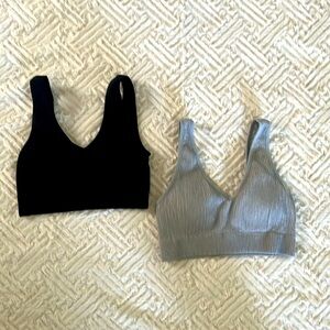 Aerie real good ribbed sports bras size medium